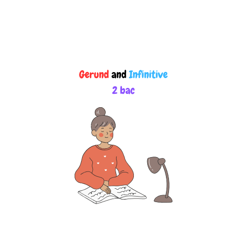 a girl studying gerund and infinitive